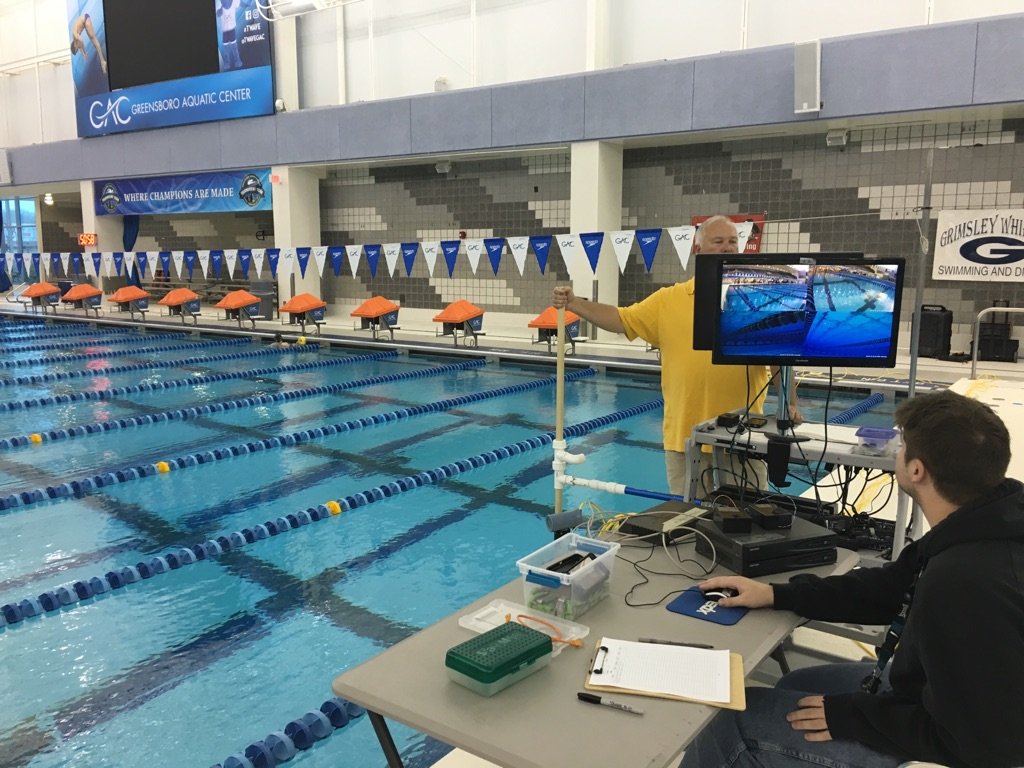 strokeview's tweet image. Filming for STAR at the Greensboro Aquatic Center underway. Come check us out we'll be here til 12!