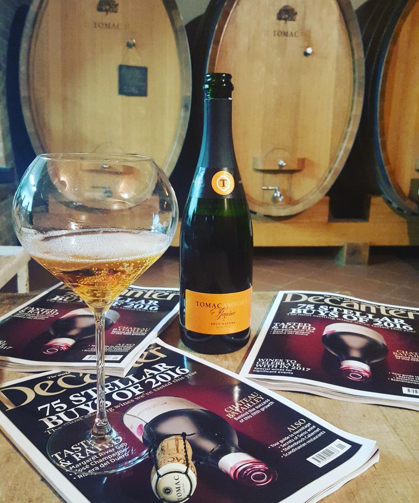 First Croatian wine in the Decanter top 75 wines of 2016./ Amphora sparkling wine🍾🍾🍾🍾🍾