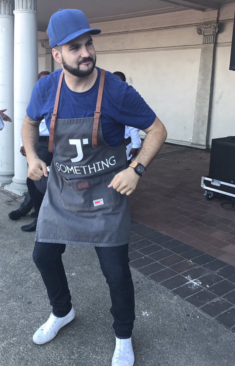 TutoneComms's tweet photo. He came here to cook. But he sure can dance too. Thanks for sharing your culinary skills with us today @jsomethingmusic #FFM17DEC #FFM2016 https://t.co/Pxj1hHTzWG