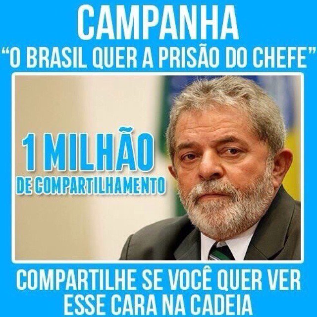 Festival #LulaPaJaula o dia está chegando <a href="/lobaoeletrico/">Lobão</a> o povo quer q vc tratorize na Paulista com a prisão de Lula shoutout.wix.com/so/2La3ajd2