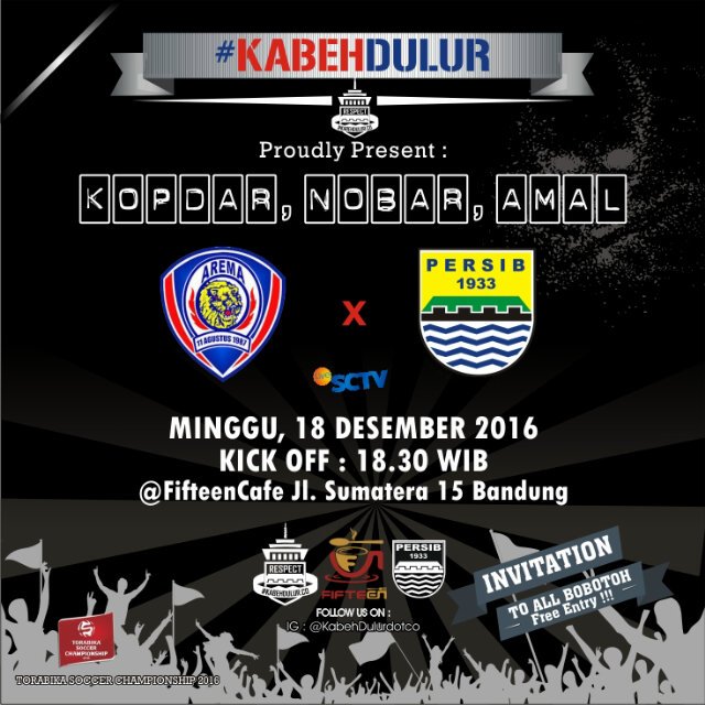kabehdulurdotco's tweet image. Let's go , Nobar Kopdar Amal NoWar . Teu Kudu Motah Nu Penting Matih. Cc @cikasopersib @bobotohawayday @BobotohCadas