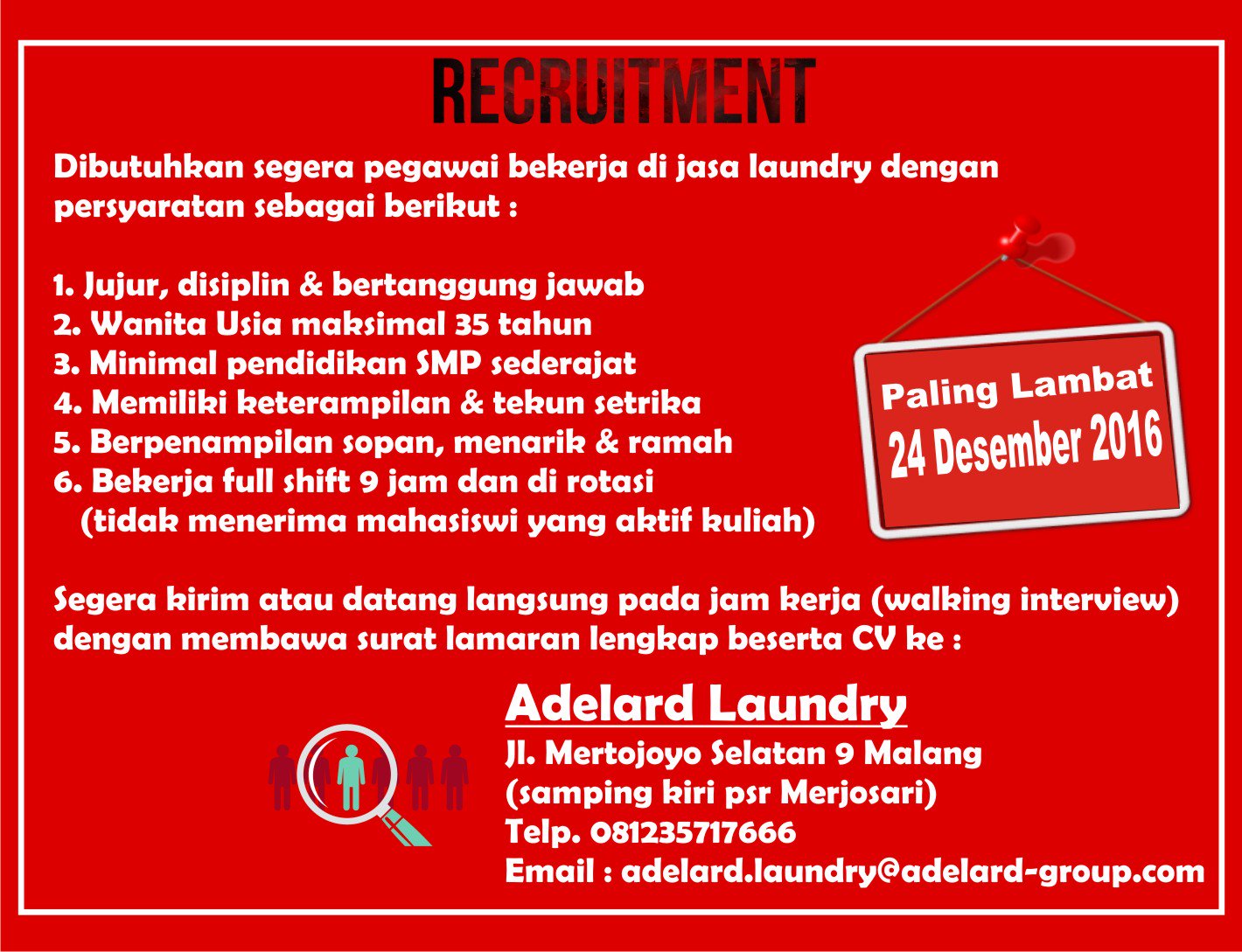 Download 72+ Contoh Surat Surat Lamaran Kerja Laundry Gratis