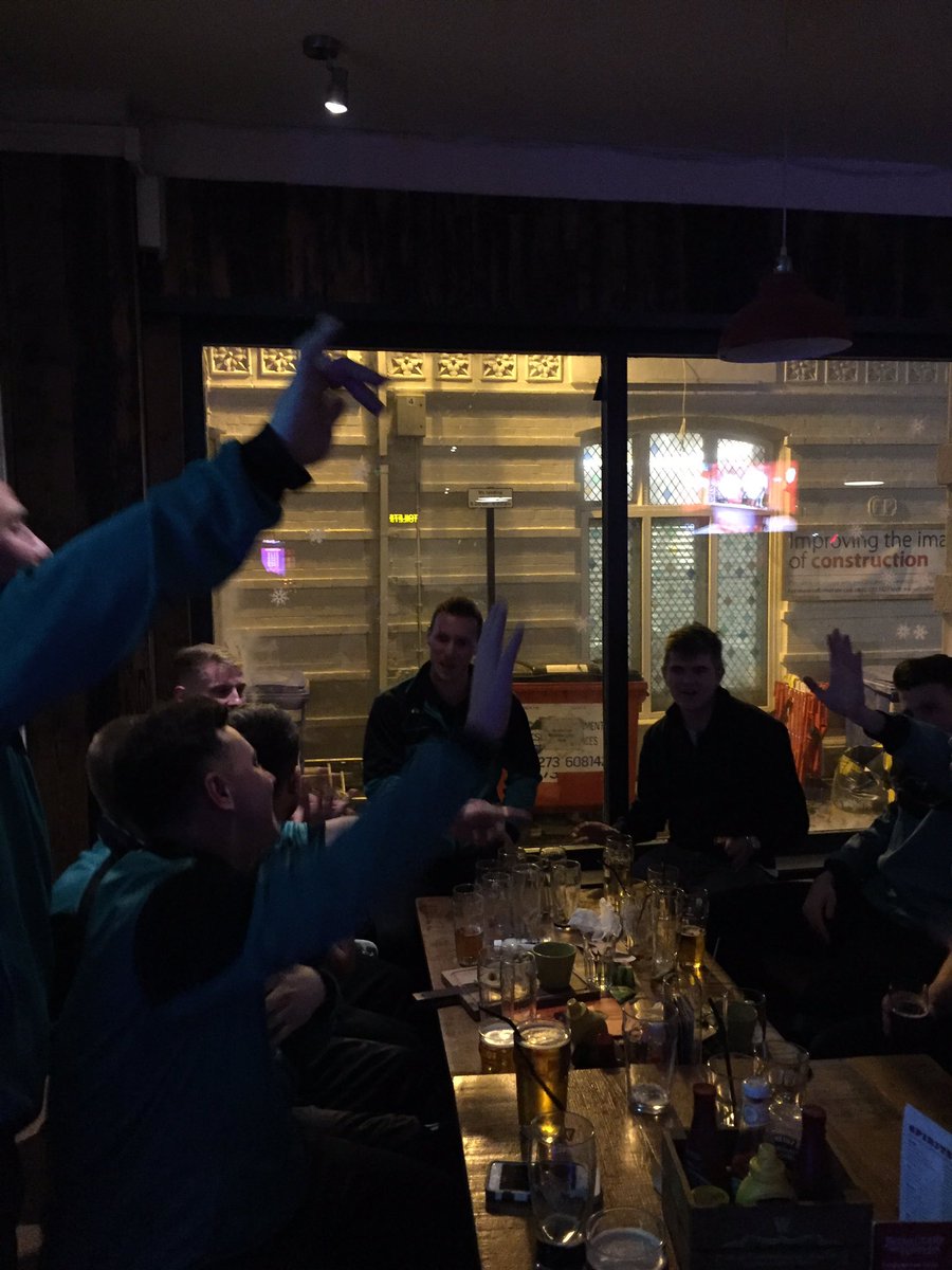 GreenwaysFC's tweet photo. Greenways Xmas drinks are gathering momentum... stay tuned for hideous photos and embarrassing videos.. 

#BrightonFun https://t.co/4VC0na8dca