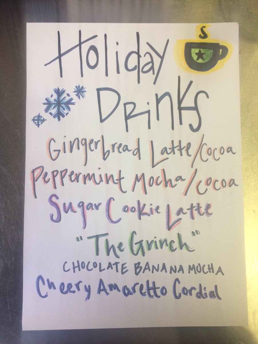 TwelveBrew's tweet photo. Come warm up with on of our delicious holiday drinks! https://t.co/iQw8hCINLD