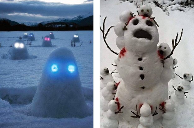 BuzzFeedUK's tweet image. 17 creepy AF snowmen that’ll ruin winter for you a little bit buzzfeed.com/beckybarnicoat…