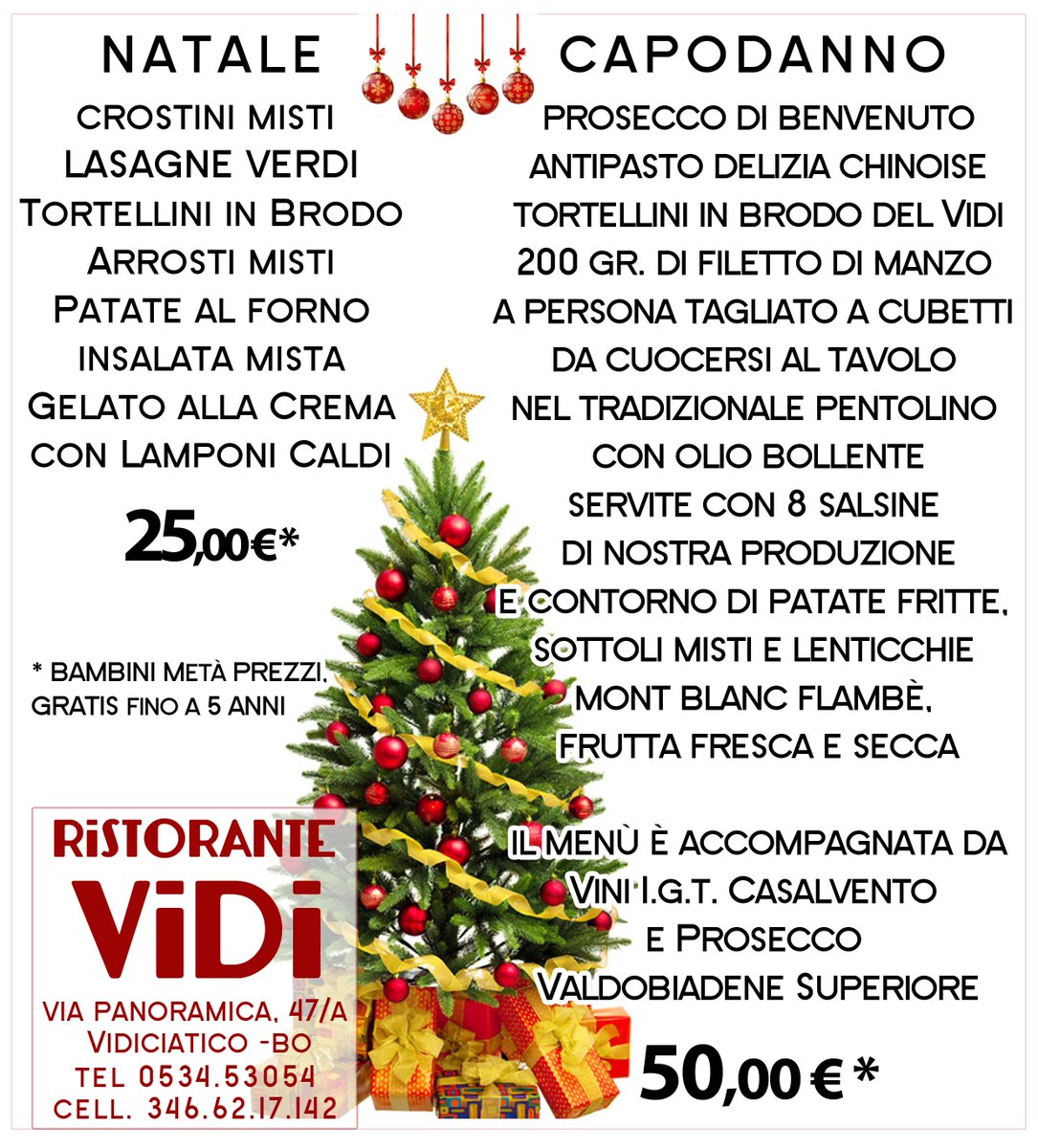 RistoranteVidi's tweet photo. Pranzo di Natale e Cenone di S.Silvestro all'insegna della tradizione
#BuoneFeste #Vidiciatico #CornoAlleScale #Bologna #Appennino https://t.co/zplPWPIJqc