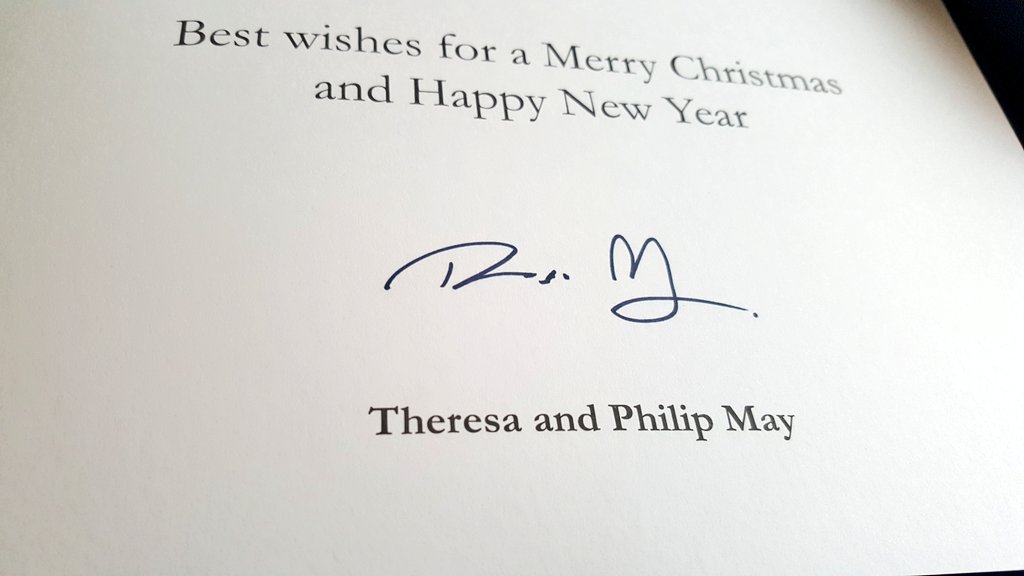Kishan_Devani's tweet photo. Ummm...I'm still on her Christmas Card List......#PMMay #TheresaMay #interesting #ReceivedToday #surprised https://t.co/abDMo1L7oN