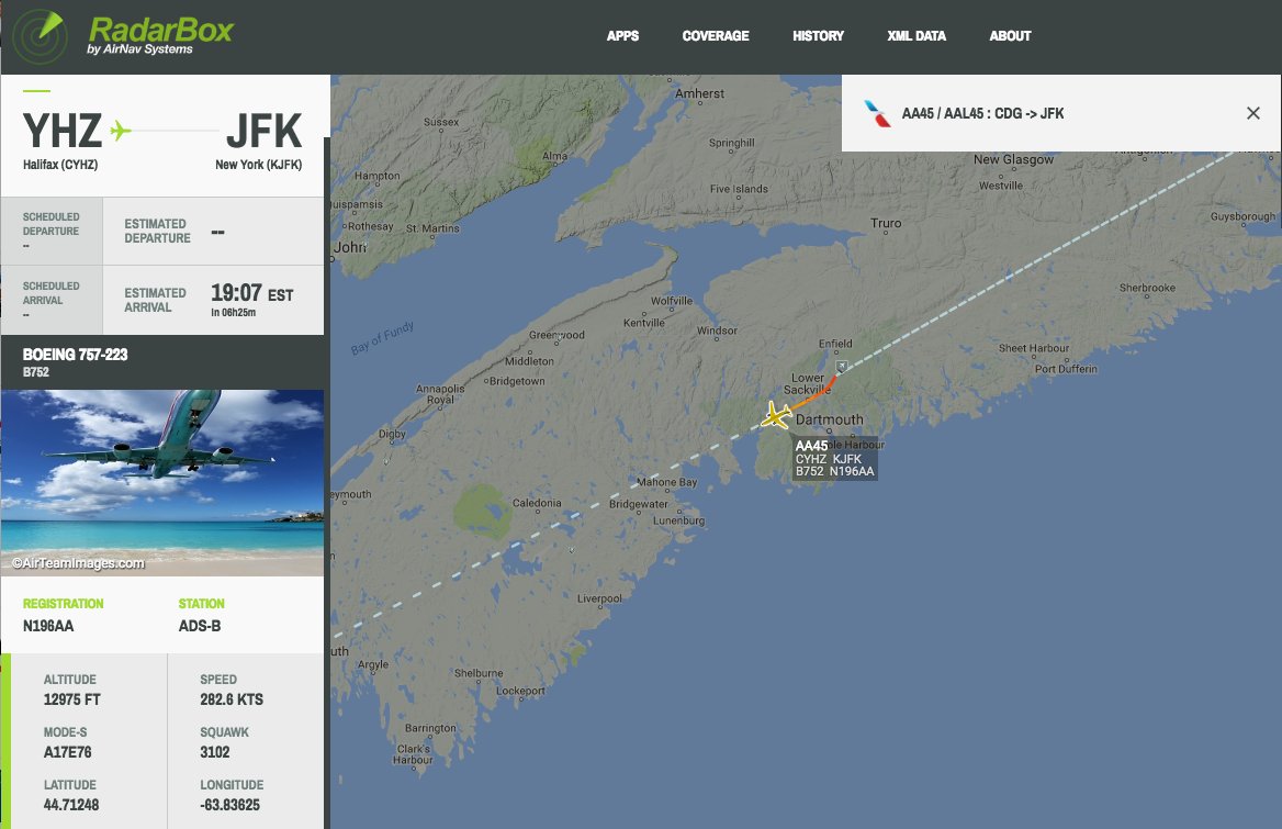 airlivenet's tweet photo. LIVE @AmericanAir #AA45 to New York just departed Halifax after earlier diversion https://t.co/vkQNJbo7w4 https://t.co/R28sM9kWT5