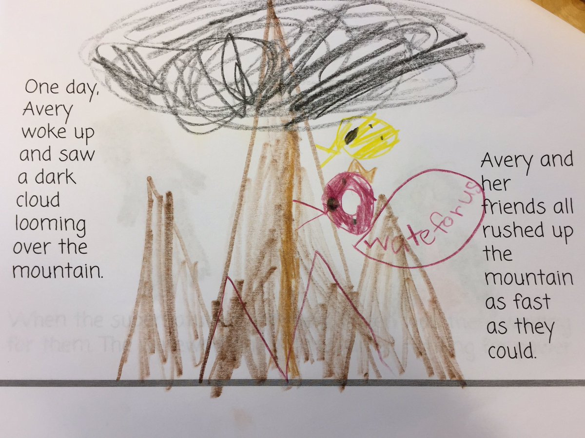 poly_stogdill's tweet photo. Avery the witch battles her werewolf brother with her friends, a raspberry donut and an emoji. @mrs_siegel_poly @ekenny2020 #polyconnects https://t.co/DJOK3rVCtE