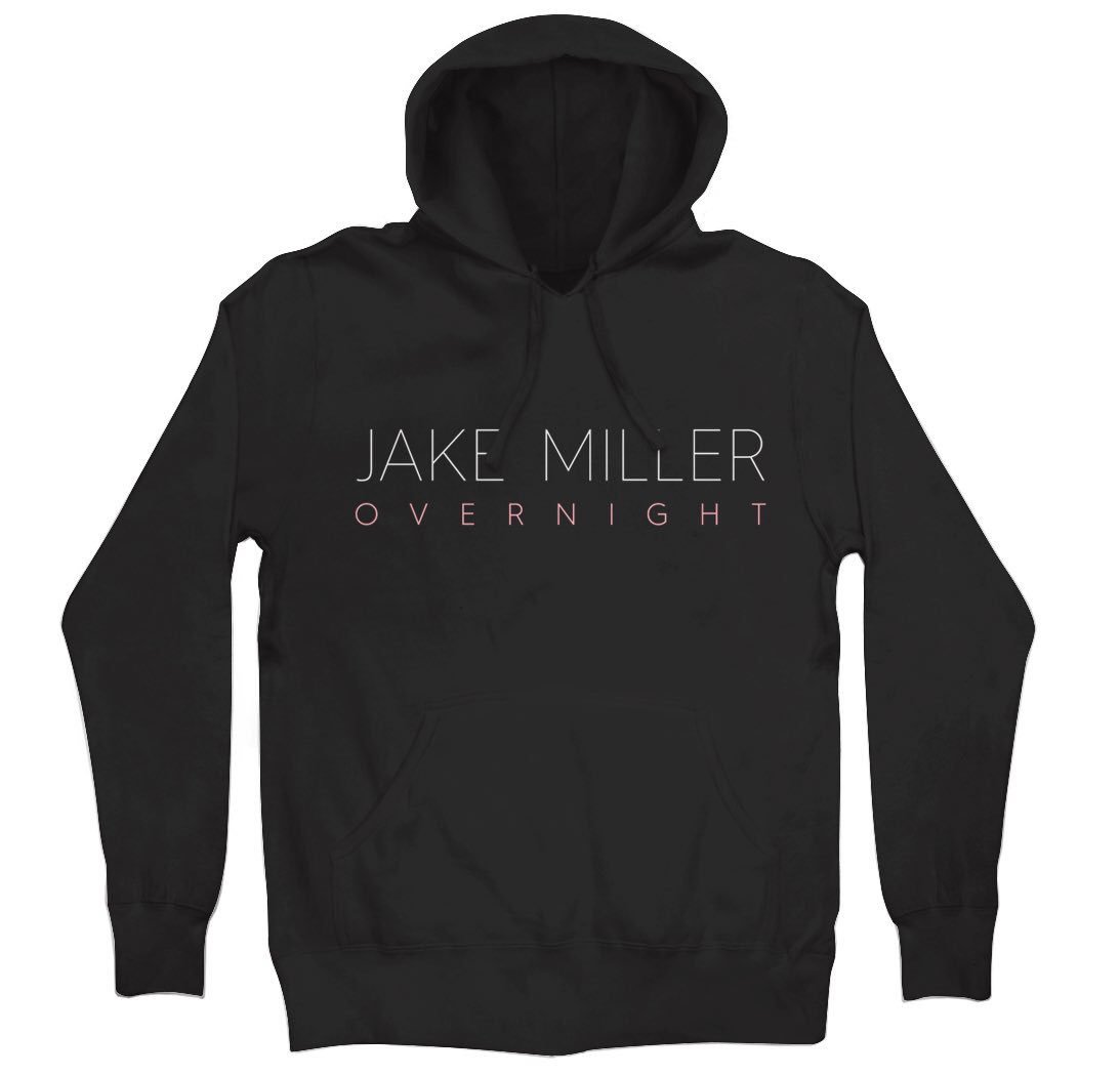 ShannonBundy's tweet photo. @jakemiller need these in my life! Especially the Jacket & the hoodie (but bleached like yours lol) #OvernightTourMerch https://t.co/2uV2nCGAEb
