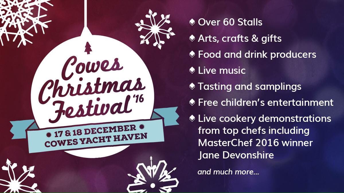 CowesXmasFest's tweet photo. We had a great first day at Cowes Christmas Festival &amp; can't wait to do it all again tomorrow 10.30 - 4. We hope to see you there! https://t.co/qUQX8sX9mY
