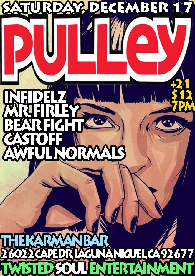 Tonight! Go! Get nuts! <a href="/PulleyMatters/">Pulley</a> <a href="/AwfulNormals/">Awful Normals</a> #bearfight #mrfirley #infidelz