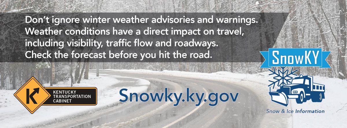 KYTC Snowfighters are reporting for duty at midnight.  If you do not need to
be on roads, stay home.  Stopped traffic delays our trucks.