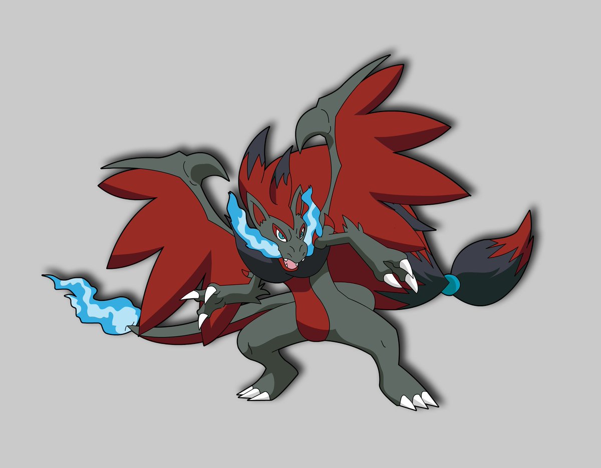 Pokemon Fusion Zoroark + Mega Charizard x Drawin by mepic.twitter.com/aZqmP...