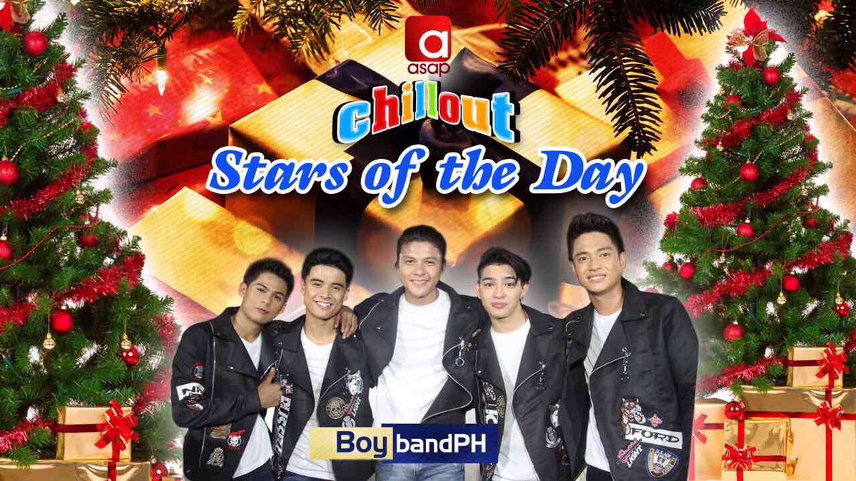 ASAPOfficial's tweet photo. Log on to https://t.co/ihCI1HRx8u mamayang tanghali para maka-bonding ang BoybandPH sa ASAP Chillout! #ASAPaskongRegalo 🎁 https://t.co/4CoqfbHP9y