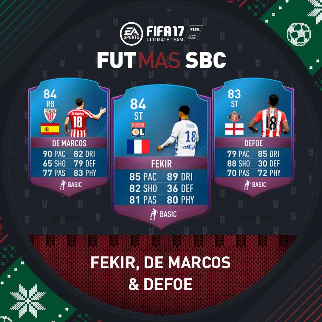 Dec 18 = <a href="/NabilFekir/">Nabil Fekir</a>, <a href="/IAmJermainDefoe/">Jermain Defoe OBE</a> and Óscar de Marcos! #FUTmas Calendar SBC live now.
