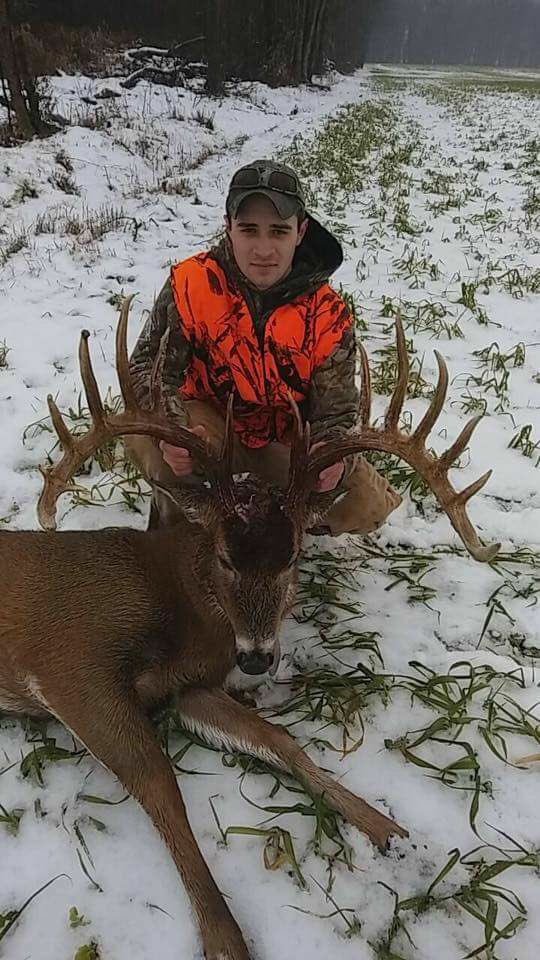 2016-the year of giant typical! Another one falls today in the state of Ohio! 218" is what we have been told. #ilovewhitetail