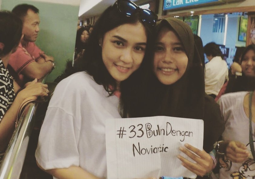 Enniv bulan ini spesial banget. selamanya akan novianatic 😍😋😍   love <a href="/Noeey_Chibi/">Novi Herlina</a>  #33MonthsWithNovianatic