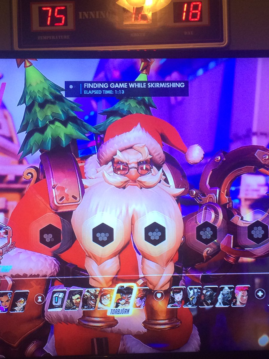 OverwatchIsFun's tweet image. THANK YOU SO MUCH FOR THE TORBJÖRN SANTA SKIN @PlayOverwatch