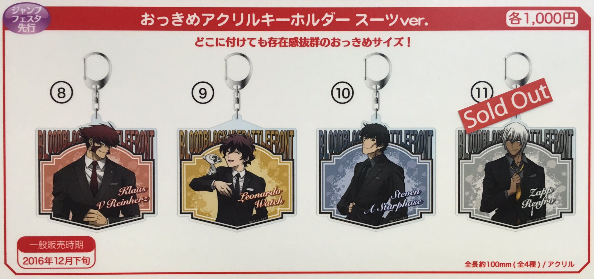 血界戦線　キャンパスアートパネル スーツver. 　クラウス&レオナルド