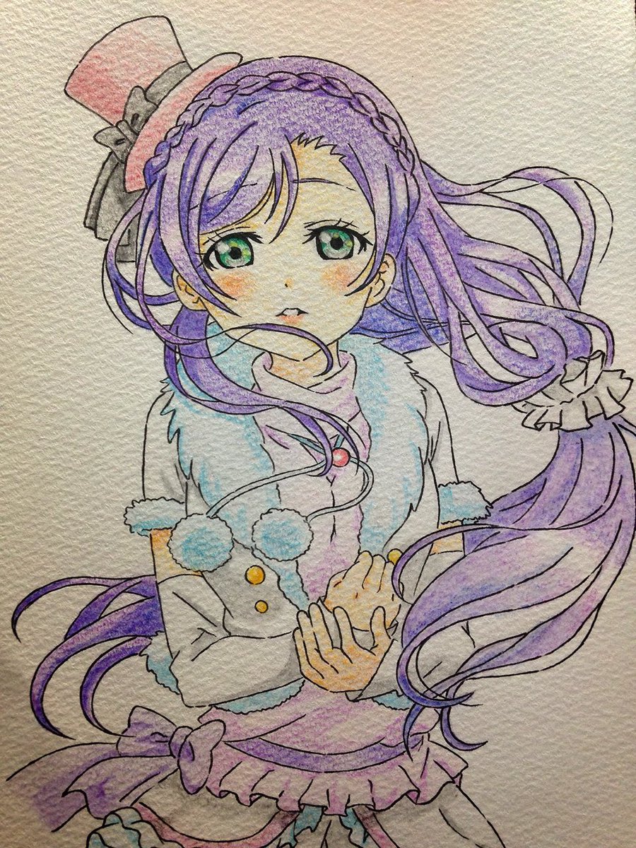 めぐも Ar Twitter ラブライブ M S 東條希 イラスト 模写 色鉛筆