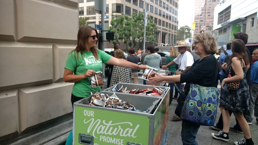 Crunchy #sampling! :) #Snacking #Food #LosAngeles