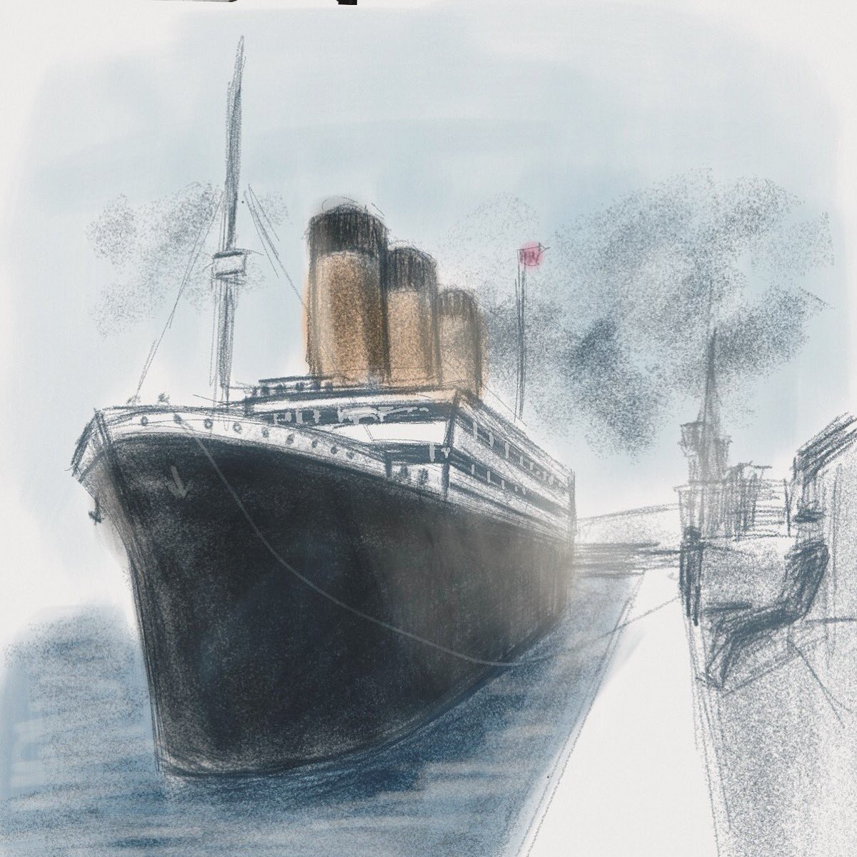 Titanic Drawing  Etsy Hong Kong