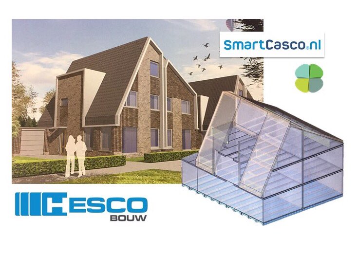 Ook dit woningbouwproject van <a href="/HescoBouw/">Hesco Bouw</a>, met uitgesproken architectuur, door SmartCasco.nl vertaald naar BIM model. #ontzorgen
#thinkSmart