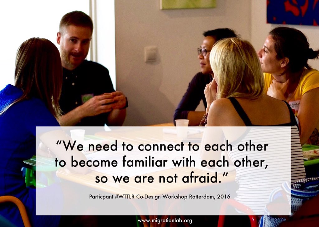 migrationlab's tweet photo. Happy #InternationalMigrantsDay everybody! #Migrationlab #WTTLR #togetherness #stayconnected #nofear https://t.co/rVjTKO3pza