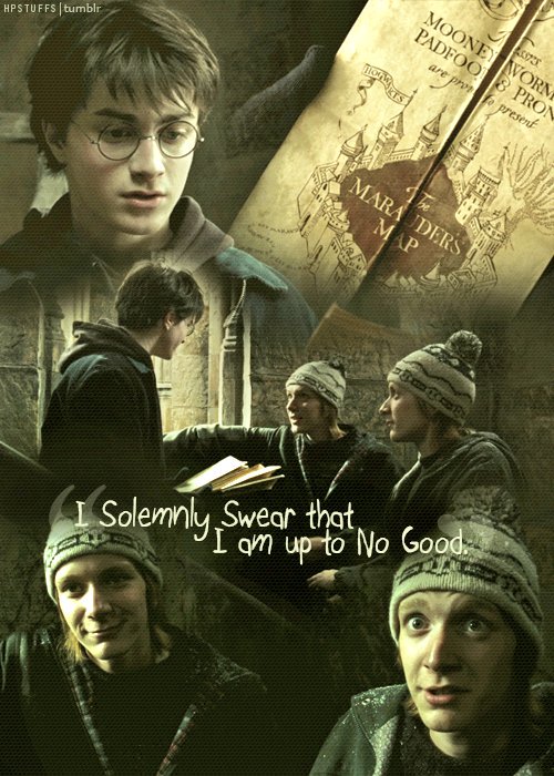Fred And George Weasley Marauders Map Harry Potter Stuff ⚯͛ On Twitter: "18Th December 1993: Fred And George Give  Harry Potter The Marauder's Map So He Can Sneak Into Hogsmeade.  Https://T.co/Usfkt4D4Gk" / Twitter