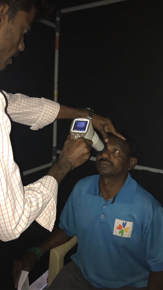 Sharing a few photos of the HealthCamp held by Aravind Eye Hospital at #TNPalayam village this morning.