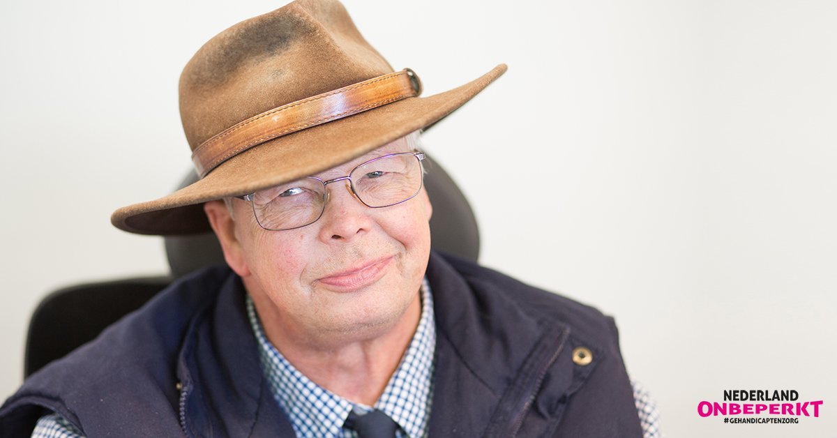 "Er moet meer mét mensen gepraat worden in plaats van over mensen met een beperking", Arnold (65) #NederlandOnbeperkt #gehandicaptenzorg