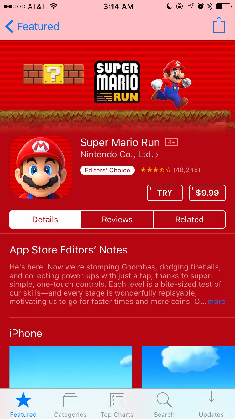 Super Mario Run on the App Store