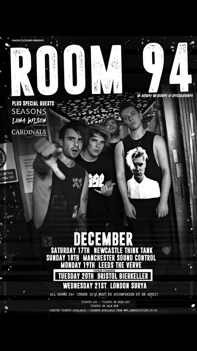 thisiscardinals's tweet image. Woke up and remembered we're joining this today - Christmas just came early  🎅🏽 🎸🤘🏼#room94 #ukpp #tour