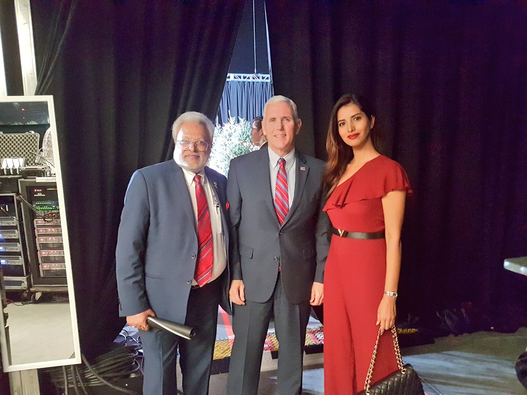 imanasvi's tweet photo. Backstage w @iamshalabhkumar at yesterdays rally in orlando where @realDonaldTrump thanked the Hindus for his election victory #kumarsxtrump https://t.co/GcnDahR2dJ