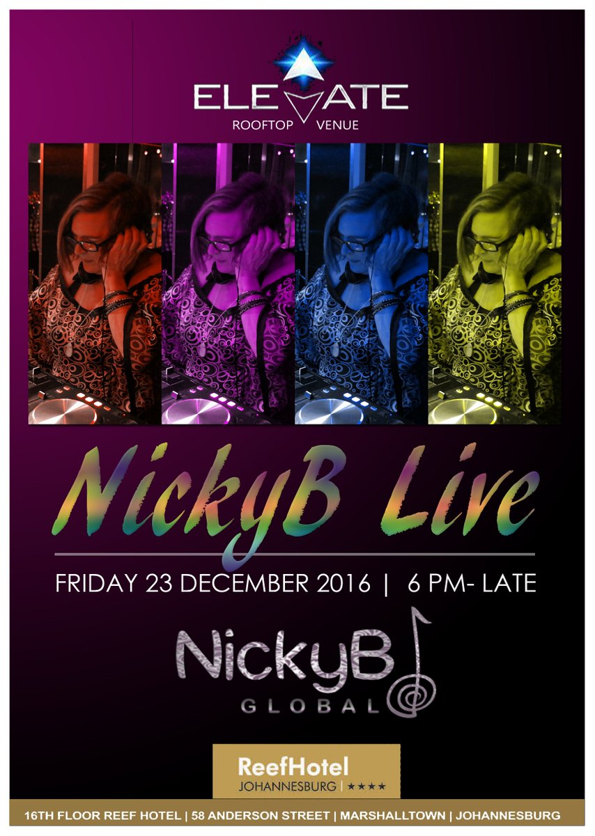 NickyBGlobal's tweet photo. #NickyBLive with @CoolAffairMusic &amp; more - Fri 23 Dec @elevateVenue from 6pm... FREE! see u there! https://t.co/s9NrQzy2CT