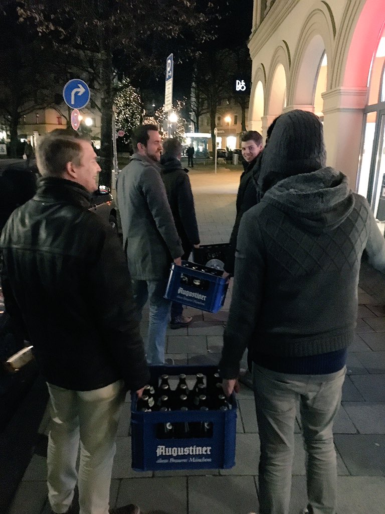 Random guys in a good mood in Munich #augustiner #munich