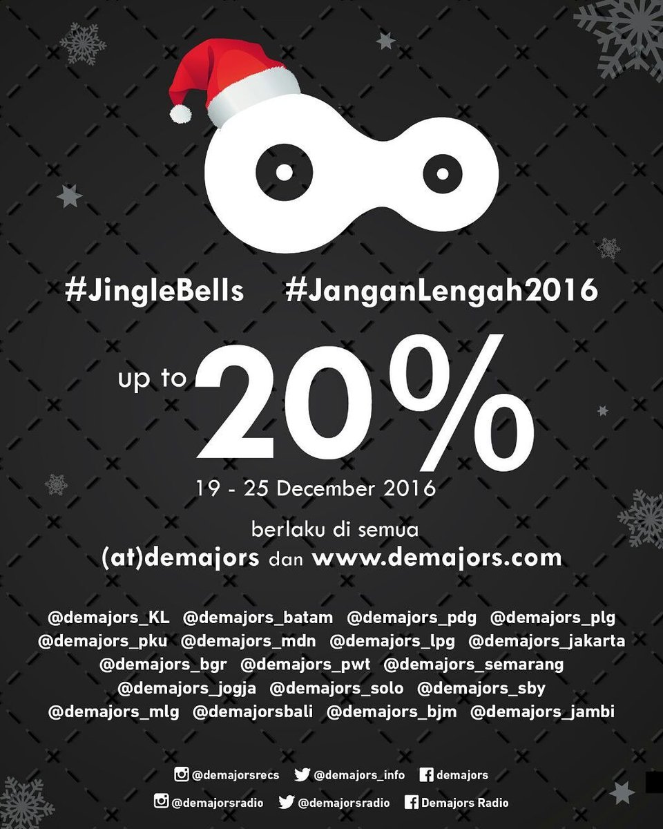 #JanganLengah2016 kembali dari 19 Dec - 25 Dec 2016. Langsung ke outlet kami atau beli online di coastalstore.com.my #demajorscatalogue