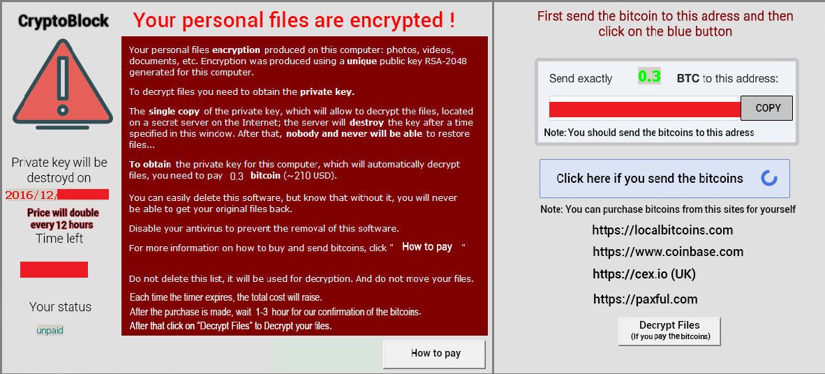 drProct0r's tweet photo. Ransomware #CryptoBlock https://t.co/BfZddPb5iD, seems to be in development, anybody knows? @malwrhunterteam @jiriatvirlab @JakubKroustek https://t.co/bx89VI3iZx