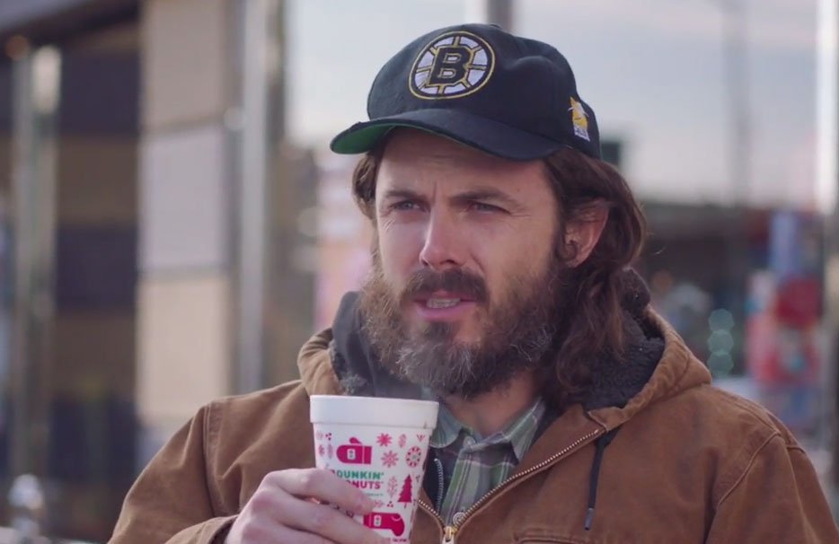 BostonGlobe's tweet photo. Casey Affleck was the face of Dunkin' Donuts on SNL and he was hilarious @nbcsnl https://t.co/6CnwBJcTXU https://t.co/er9P642HmV