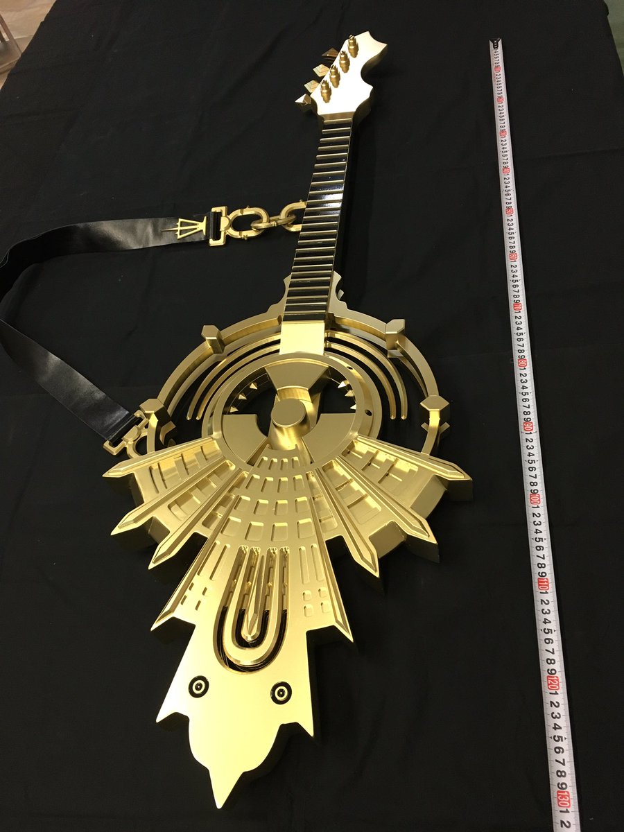 全てアクリル板で鏡音リン炉心融解のギターかベースの造形を作ってみた