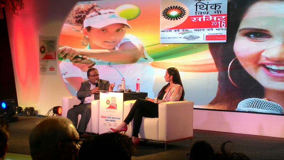 TWM_Summit2016's tweet photo. @MirzaSania expressing her thoughts at #ThinkWithMeSummit #Saharasri #Sahara https://t.co/RZoQPh4s8s
