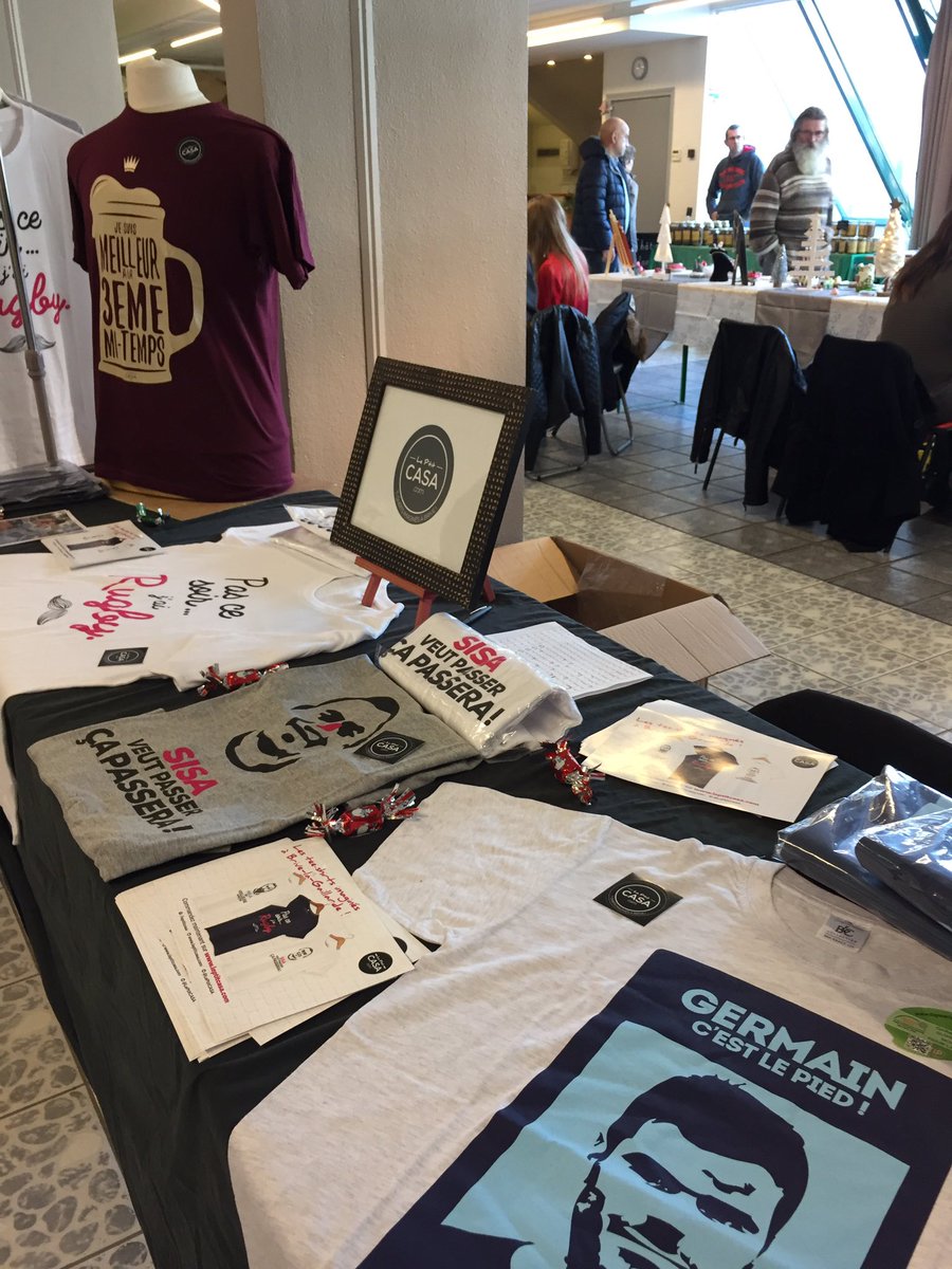 LePtitCASA's tweet photo. Retrouvez les #tshirts @LePtitCASA au marché de Noël de la @VilledeMalemort ! https://t.co/stsB34NgyN