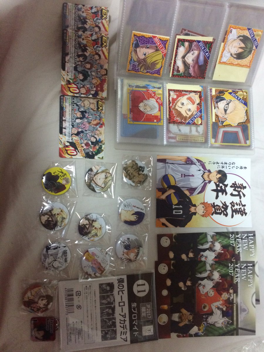 灰字 プロフご確認お願いします على تويتر 交換 Jf ジャンフェス 僕のヒーローアカデミア ハイキュー 求 ジャンプフェスタ キャラクターズストア特典トランプ 366日ステッカー 5爆豪 10轟 選抜チャーム及川 スクエアカ Sq缶バッジ ヘタリア Toho年賀状