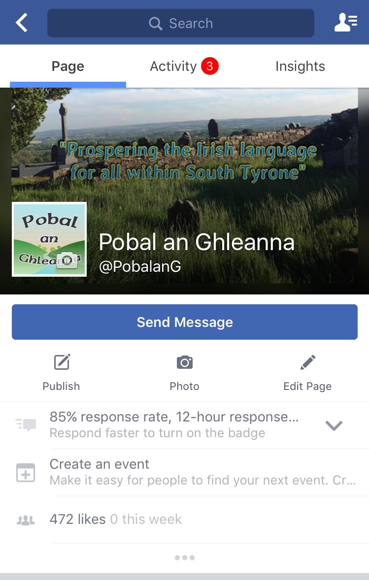 An bhfuil a fhios agat, tá @PobalG ar Facebook fosta! Did you know that @PobalG is on Facebook too! #GiveUsALike #PobalAnGhleanna
