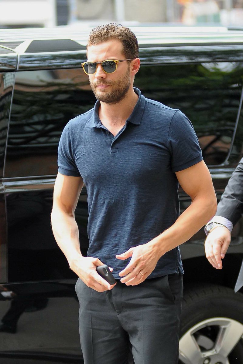 ConnorStorrieCA's tweet photo. Morning! #JamieDornan https://t.co/DcqqFQfXdh