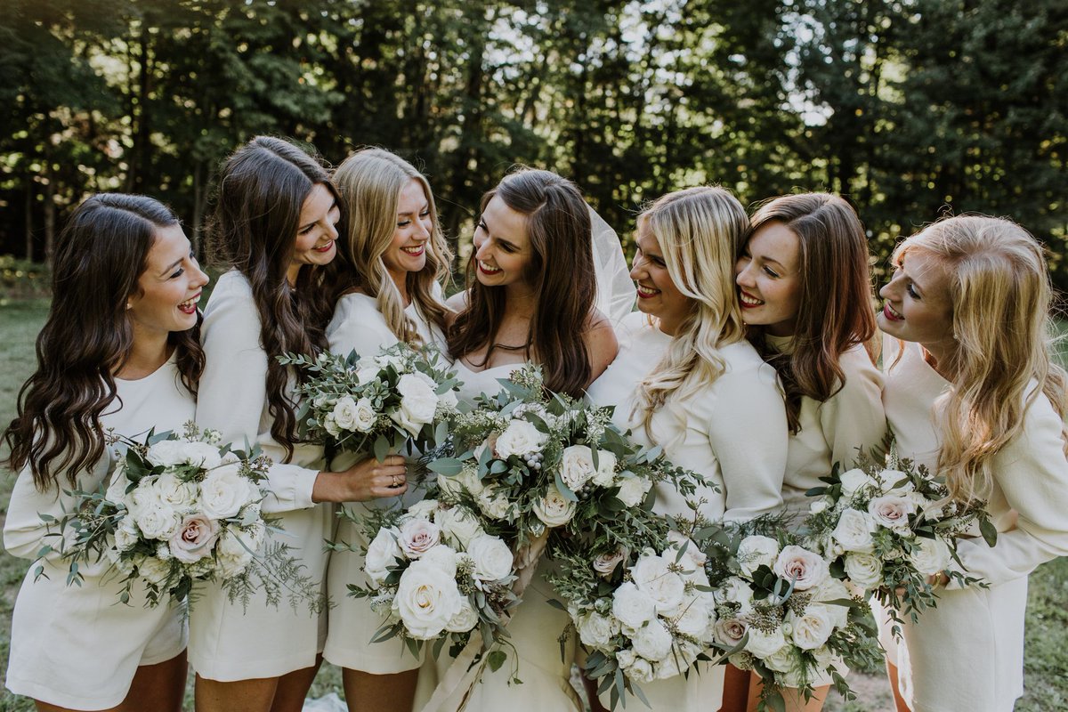A little #bridalparty bliss from Danielle and Tyrone’s camp #wedding → buff.ly/2gYzU12 Image by <a href="/EleanorDobbins/">Eleanor Dobbins</a>