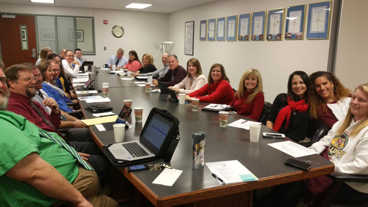 Administrative team meeting - planning, collaborating, updating! #bulldogpride