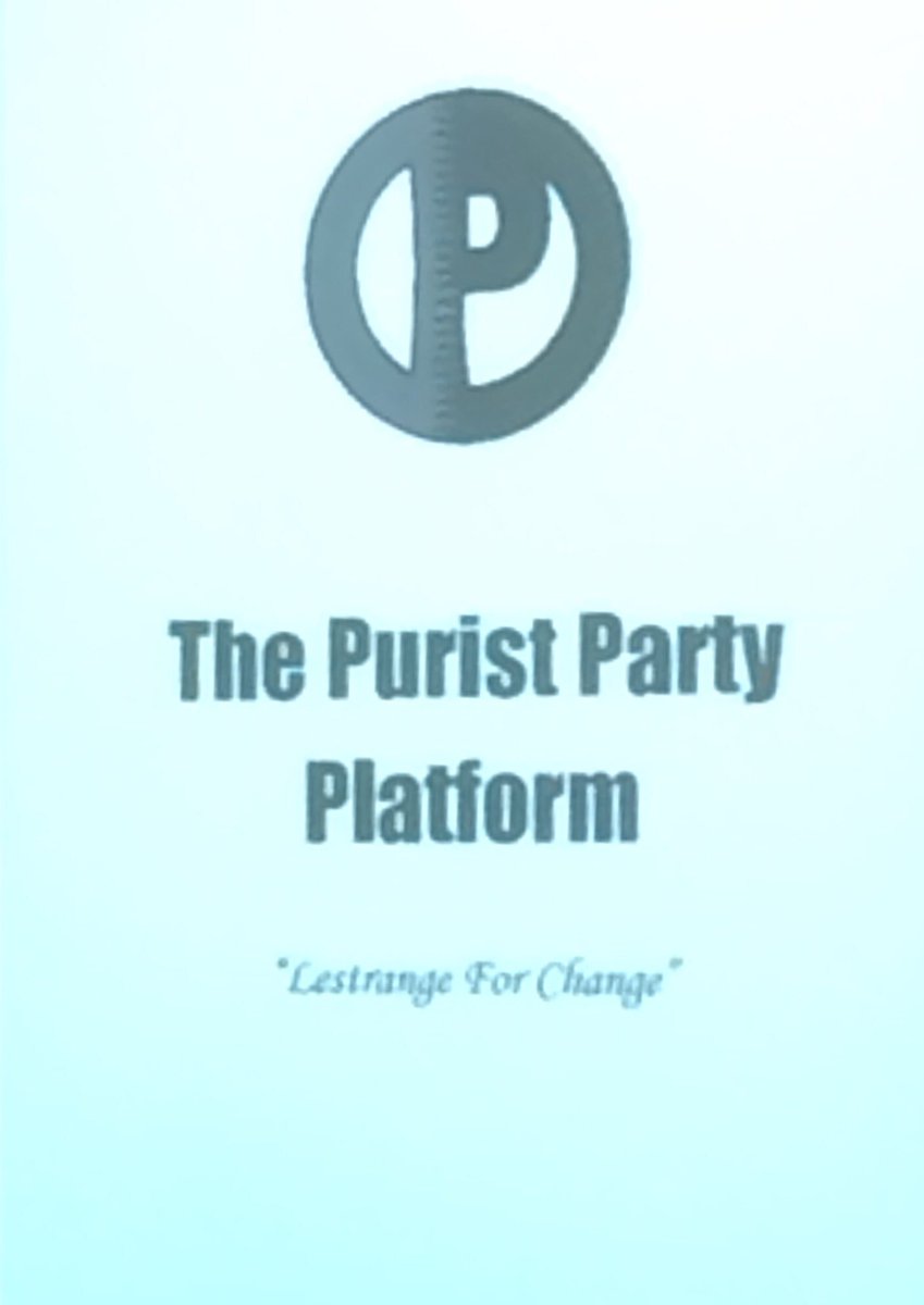ThePotterParty's tweet photo. When you call yourselves "The Purist Party" but you've been known to kill people and use multiple unforgivable curses... https://t.co/FolESSRLie