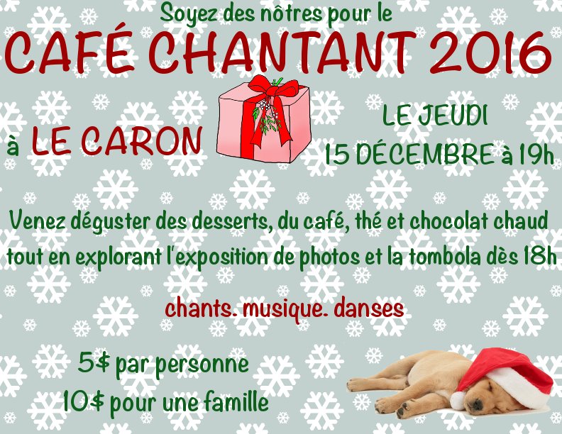 ESLC_Schartrand's tweet photo. Soyez des nôtres pour cette belle soirée le 15 décembre! @ESLeCaron https://t.co/N3cTFeQoH4
